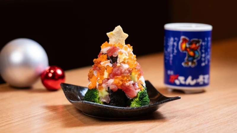 迴轉壽司也能吃到板前的手感?「合點壽司、承知助」聖誕聚餐提案,滿額贈聖誕壽司