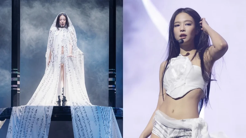 Jennie MMA神級舞台瀏覽數超驚人！15公尺白紗上寫了什麼？每套造型都藏有文化深意