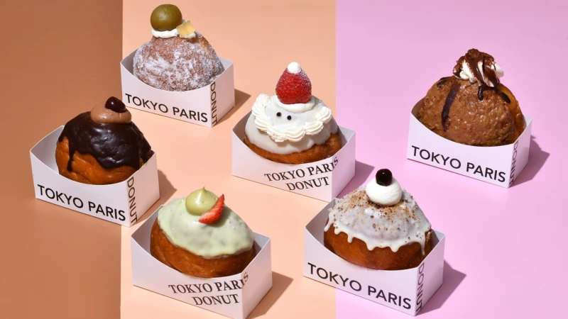 東京巴黎甜點快閃SOGO忠孝！「富士山生泡芙」爆餡開賣，5款新口味生甜甜圈必買