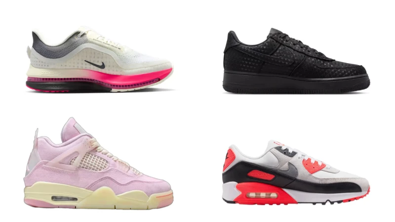 為什麼這四雙NIKE球鞋值得關注？Air Jordan 4 丹寧粉紅、AF1全黑情人節、Air Max 90…經典回歸一次看