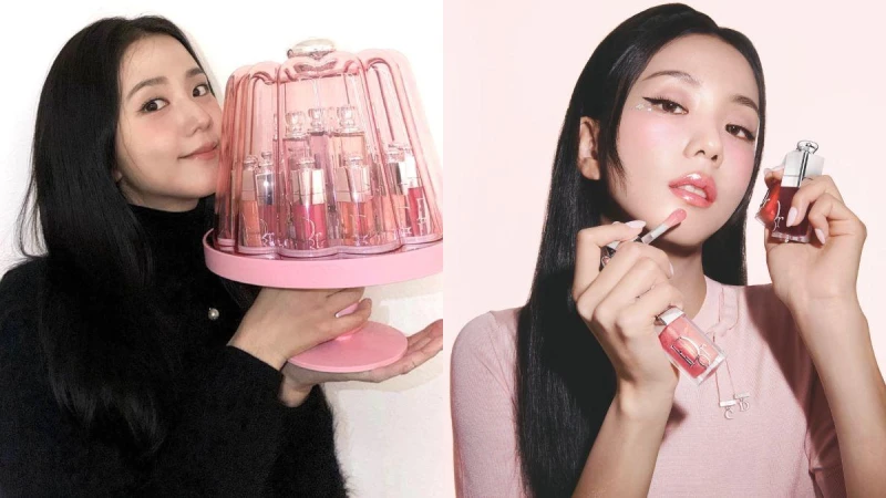 Dior Addict 癮誘系列美瘋了！讓 Jisoo 也愛不釋手的粉漾水光潤唇釉，小公主最愛的色號是這支
