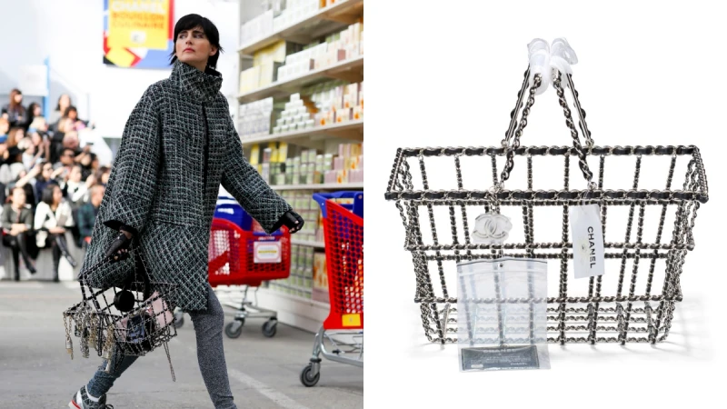Chanel「購物籃」刷新拍賣紀錄！2014秋冬超市秀神作，以480萬台幣寫下時尚傳奇