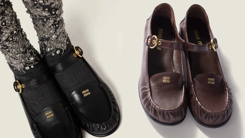 【隱藏美鞋】是樂福鞋還是瑪莉珍？Miu Miu這雙混血新款讓你可以全都要！時髦書卷風社群燒翻了