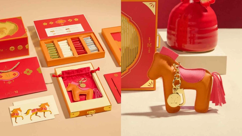 Lady M推出2026馬年迷你可麗捲餅禮盒!附有粉橘馬年皮革吊飾,售價資訊一次看