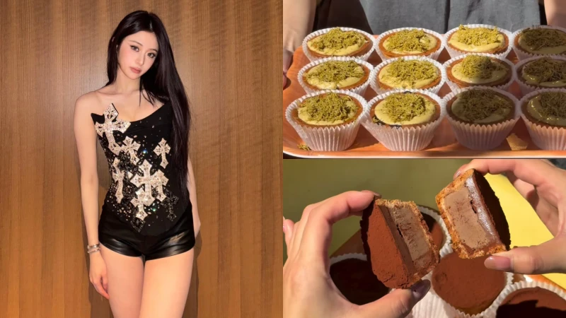 LE SSERAFIM允真也瘋狂！中山站「蛋塔俱樂部」杜拜巧克力口味秒殺，5款必吃冰心蛋塔攻略