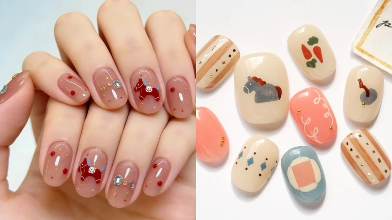 2026馬年美甲20款推薦！喜氣、招財、童趣款全都有，過年開運必做