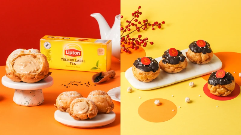 【Threads上紅什麼】甜點控暴動!「鬍子爺爺beard papa’s」聯名立頓,奶茶泡芙強勢登場