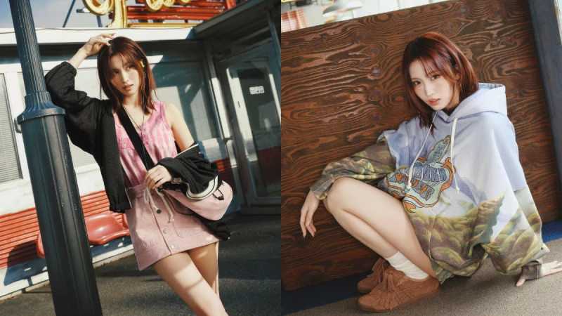 TWICE MOMO馬年造型登場！穿上Onitsuka Tiger DENIVITA日製丹寧系列，演繹「迷幻櫻花」2026春夏風格