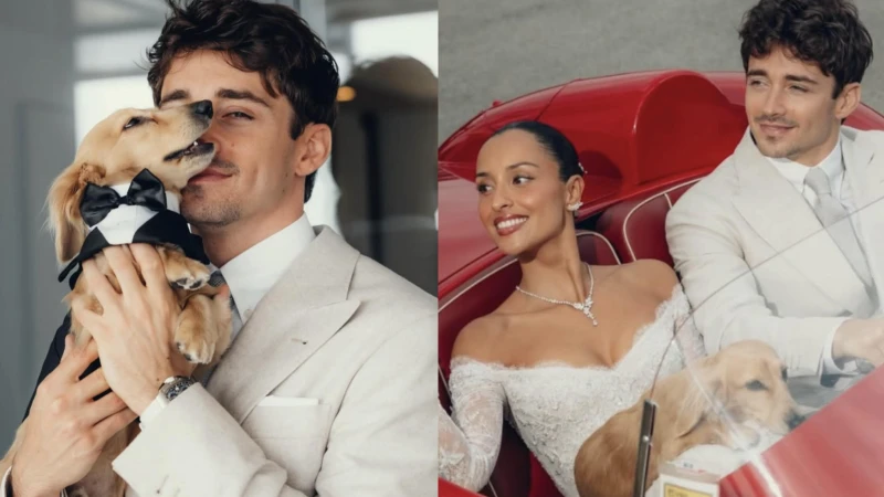 F1法拉利男神Charles Leclerc結婚了！婚禮造型腕錶、珠寶選這些品牌